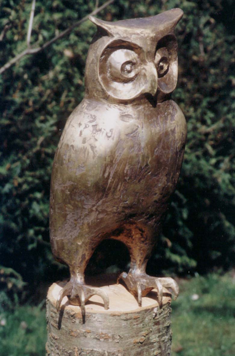 Bild von Bronze-Uhu (Hhe 34cm; Gewicht 10kg)